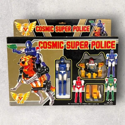 1990 Taiwan Vintage Toy Cosmic Super Police Gordian Warrior No.907 Blue Lion - image 1 of 3