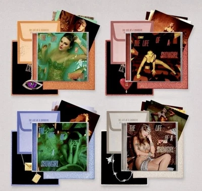 First EditionTaylor Swift The Life of a Showgirl Deluxe 4 CD SEALED with Jewelry - Image 1 of 2