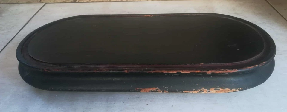 1 socle noir pour pendule , horloge  41x18 - Photo 1/3