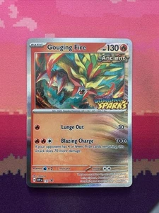 Pokemon Card Gouging Fire 151 Black Star Promo STAMPED Surging Sparks Near Mint - Picture 1 of 2