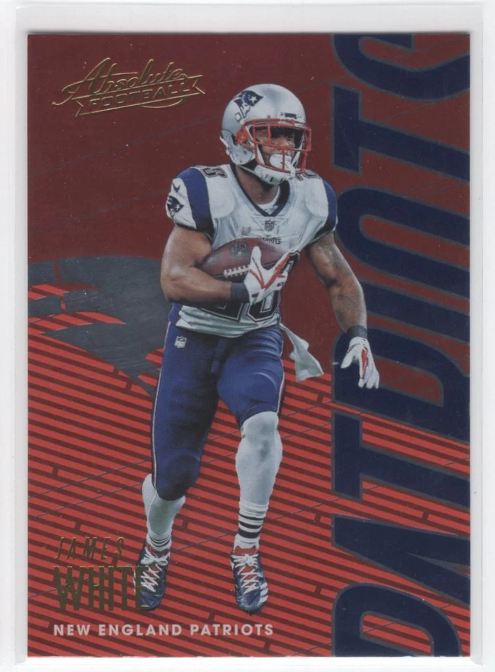2018 Panini Absolute * James White New England Patriots #67 - Image 1 of 2