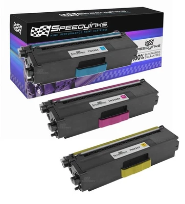 Compatible Brother TN336 Set of 3 Laser Cartridges TN336C TN336M TN336Y - Image 1 of 4