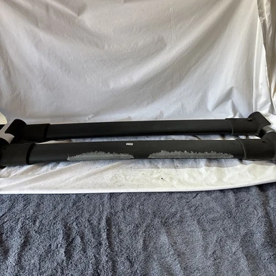 05-08 Nissan Xterra Luggage Roof Rack Cross Bars Rails set OEM black - Image 1 of 4