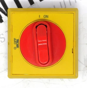 ABB OHYS2AJ Disconnect Switch Handle Red/Yellow 1SCA105296R1001 - Picture 1 of 4