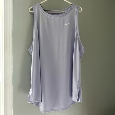 Nike Dri-Fit Tank Top Women's Purple Training Pullover NEW Size XXXL 3X - Image 1 of 4