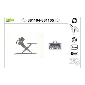 Front Left Window Regulator VALEO for Accord 861104 Top Quality - Picture 1 of 6