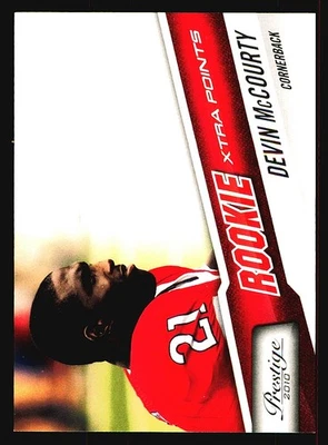 2010 Panini Prestige Devin McCourty Xtra Points Red /100 RC NE Patriots - Image 1 of 2