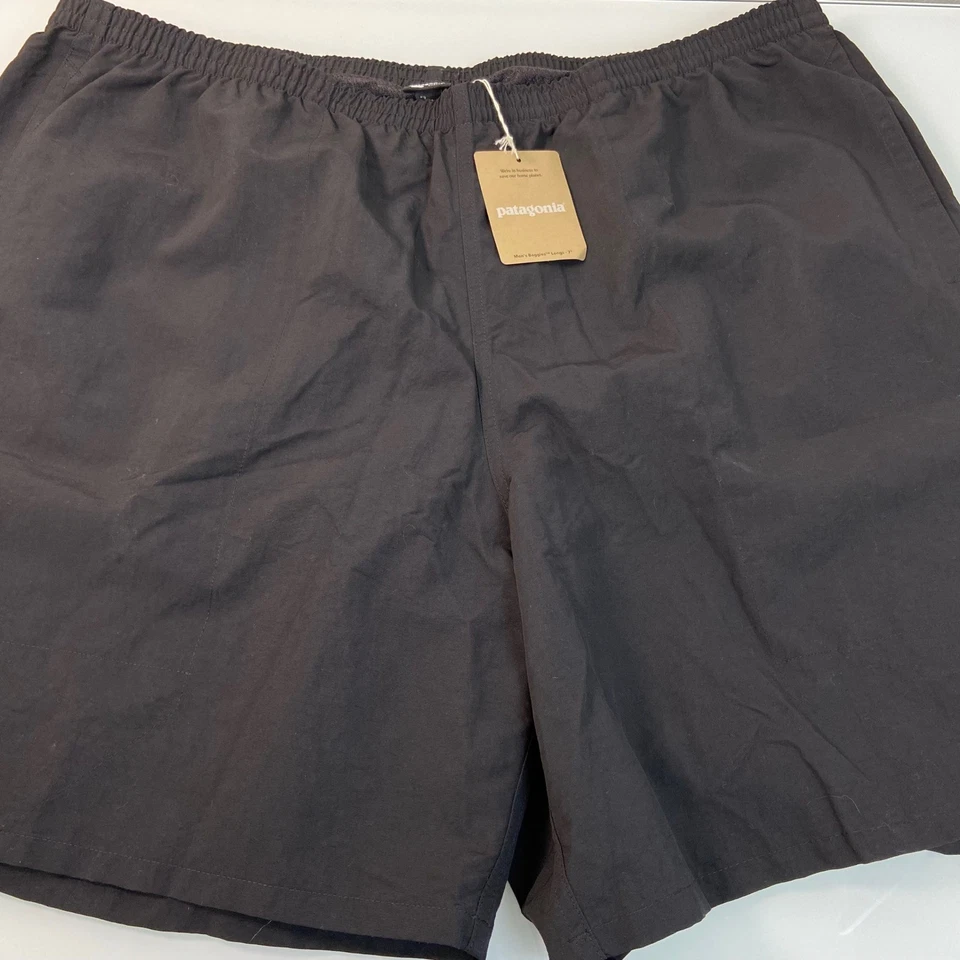 Pantalones Cortos de Natación Patagonia Para Hombres 2 XL Bolsos Largos 7 Pulgadas Negros Cintura Elástica XXL NUEVO Foto 1 de 4