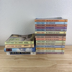 19 Mixed Patrick O'Brian Aubrey Maturin Series Paperback Books #2-18 w/ extras - Picture 1 of 11