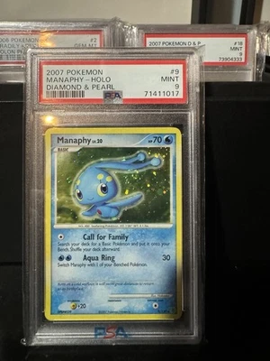 Manaphy Diamond & Pearl Holo 2007 #9 9/130 Swirl 🌀 - Image 1 of 3