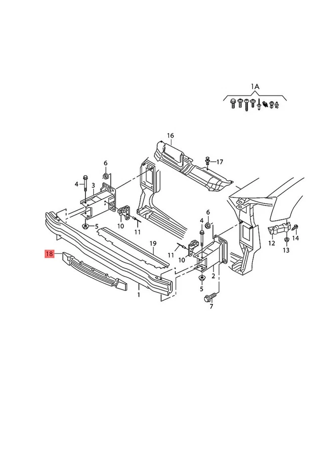 Pieza de relleno de espuma genuina AUDI A4 Avant S4 8K2 8K5 8K0807550F Foto 1 de 1