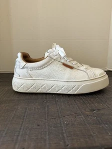 Tory Burch Ladybug Sneaker Größe 7 M Weiß Leder Lowtop - Bild 1 von 24