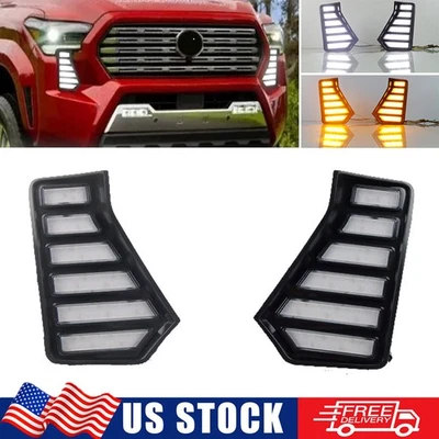 For Toyota Tacoma 2024 2025 LED DRL Fog Light Daytime Runnning Light Turn Lamp - Image 1 of 4