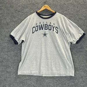 Vintage Dallas Cowboys Jersey T-Shirt Men’s XL Gray Y2K Reebok - Picture 1 of 8