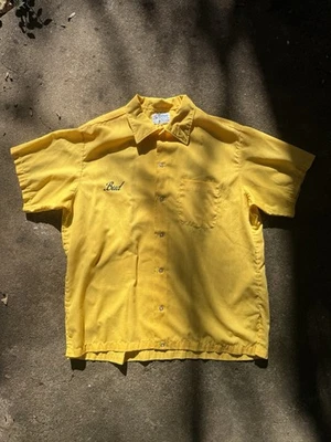 Camisa de boliche "Bud" Barak Directors Staff años 70 para hombre XL Foto 1 de 4