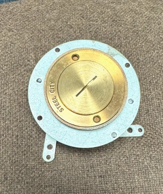 NEW ADJUSTABLE FLOOR BOX Shallow 2.8" Dia Opening with BRASS Cover 88-S P-90 - Image 1 of 4