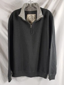 St. John's Bay Herren Große Qtr. Zip Pullover Sweatshirt grau gebraucht - Bild 1 von 6