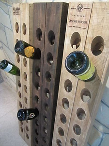 Original Rüttelbrett Rüttelpult Sekt Champagner Weinregal 20 Fl. 3 Modelle Eiche - Bild 1 von 12