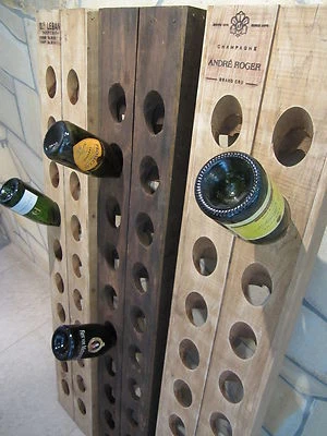 Original Rüttelbrett Rüttelpult Sekt Champagner Weinregal 20 Fl. 3 Modelle Eiche - Bild 1 von 4