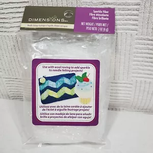 Dimensions Sparkle Fiber For Needle Felting .2 Oz Bag New - Picture 1 of 8