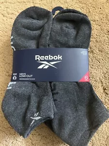 Reebok Calze Allenamento Uomo Taglio Basso Performance Nero Grigio 6-12,5 Confezione da 6 - Foto 1 di 3