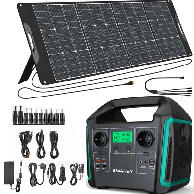 1000W Powerstation Solargenerator Powerbank mit 200W Faltbar Solarpanel - Bild 1 von 4