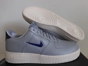 NIKE AIR FORCE 1 07 LV8 LEATHER "JEWEL" WOLF GREY-BLUE SZ 13 RARE! [AJ9507-002] - Picture 1 of 5