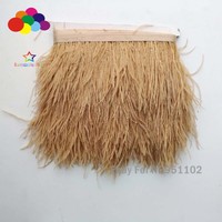 Blood Diamond Ostrich Feather Trims Skirt Dress Costume Quality Ribbon Plumas
