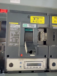 Square D Cat: LJA36400CU43XEHYH1 Circuit Breaker (Used), 600V, 400Amp, 3Pole, 3P - Picture 1 of 2