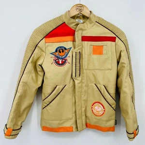 Star Wars Finn Jacke hellbraun Jungen Gr. 9/10 Disney Store The Resistance BB8 Patches  - Bild 1 von 11