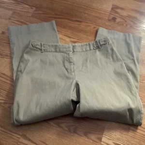 Geoffrey Beene Sport Tan  Wide Leg Stretch Cropped Pants  Size 10 - Picture 1 of 4