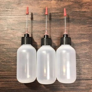 Botella exprimidora de plástico aplicadores de acero inoxidable de 2 oz para pasatiempos (paquete de 3) - Imagen 1 de 2