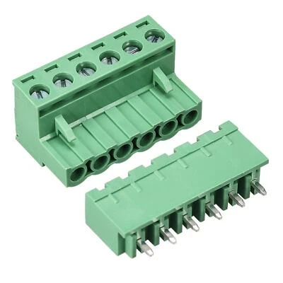 6 Pin 5.08mm Pitch Male Female PCB Screw Terminal Block 10 Sets - Image 1 of 4