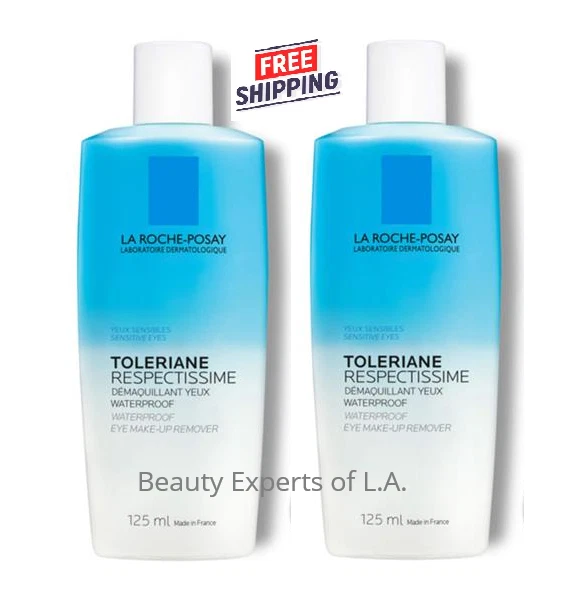 PACK de 2 desmaquillantes de ojos impermeables La Roche Respectissime 125 ml caducidad 11/2027 Foto 1 de 4