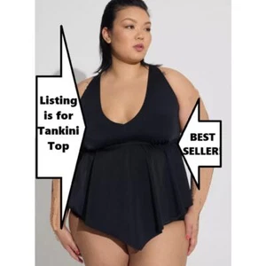 Camiseta de baño Torrid Tankini para mujer 2X sujetador incorporado sin cables volante volante traje de baño - Imagen 1 de 11