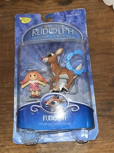 Rudolph the Red Nosed Reindeer Figure & Dolly Misfit Toy 2002 NEW - Memory Lane - Picture 1 of 2