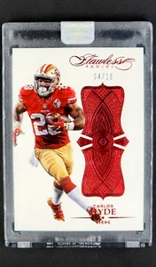 2016 Panini Flawless Red #68 Carlos Hyde /15 Uncirculated Real Ruby in Card - Picture 1 of 11