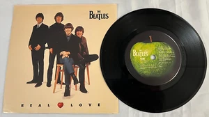 The Beatles / Real Love & Baby's In Black (Live) Apple 1996 45rpm Picture Sleeve - Picture 1 of 2
