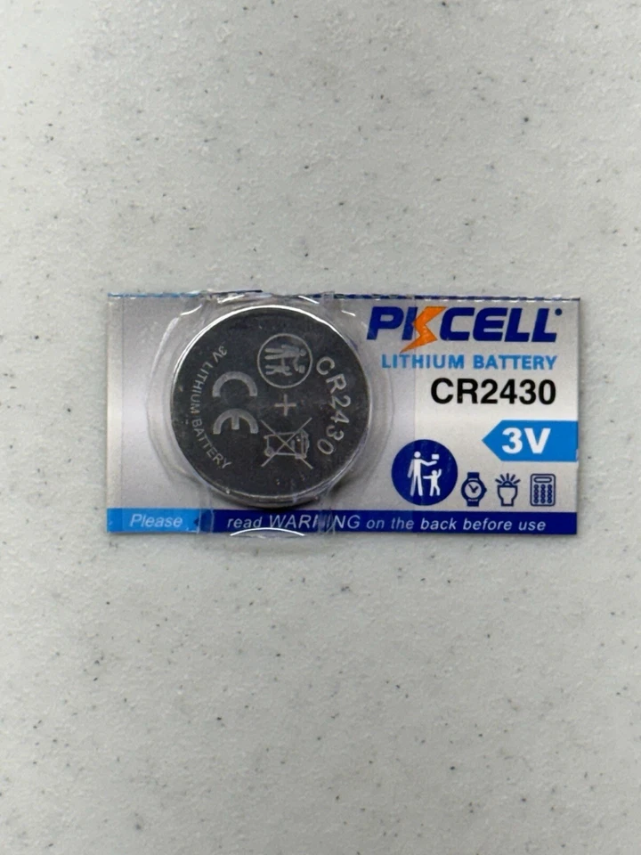 1 Paquete CR2430 2430 PKCELL Batería Litio 3v EE. UU. ENVÍO GRATUITO NUEVO 12/2029 Foto 1 de 1