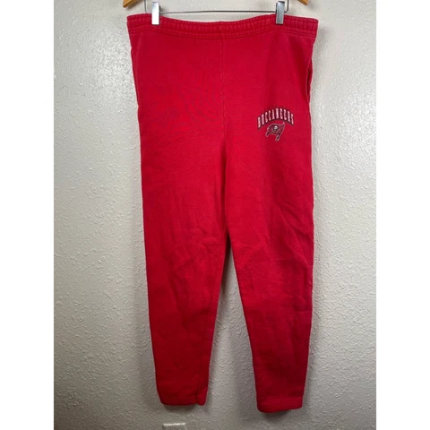 Pro Player Sweatpants Mens Medium Red Tampa Bay Buccaneers Vintage Made in USA Cover