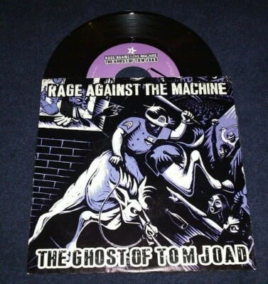 RAGE AGAINST THE MACHINE RECORD THE GHOST OF TOM JOAD 7" ULTRA RARE! PURPLE VNYL - Image 1 of 3