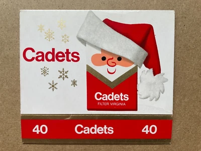 FLAT EMPTY UNUSED VINTAGE 40 CIGARETTE CARTON CADETS - Image 1 of 2