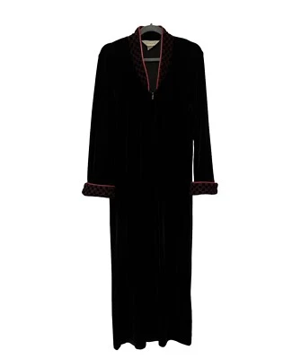 Bata Vintage Diamond Tea Negro Terciopelo Rico Rojo Borgoña Detalle Talla Pequeña Lujo Foto 1 de 4