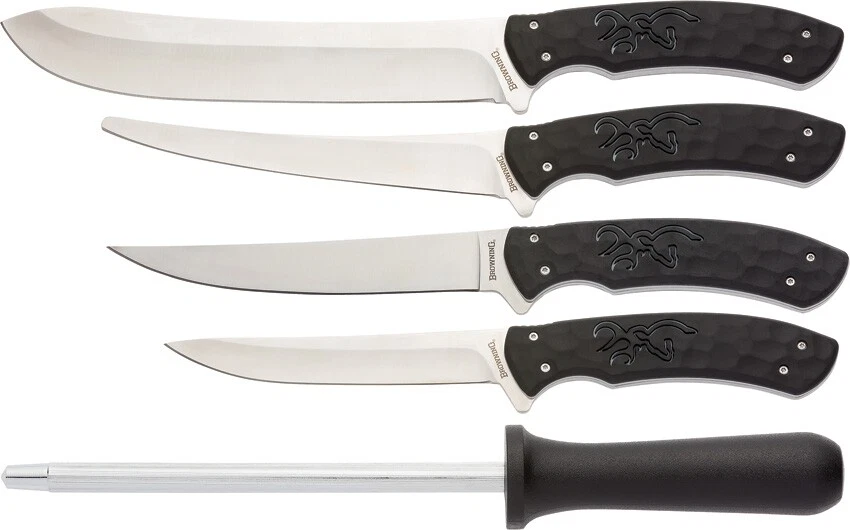 Browning Primal Fish And Game Butcher Set With Fillet Trimming Knives - 3220446