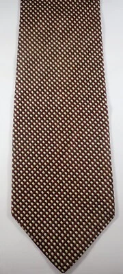 CORBATA DE CUELLO HUGO BOSS BORGOÑA Y VERDE TEJIDA A CUADROS 100% SEDA ITALIANA Foto 1 de 4