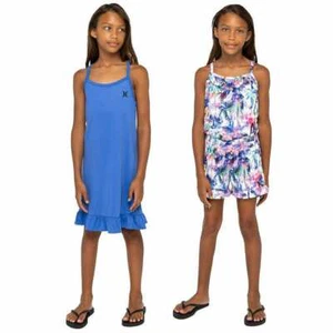 Hurley Youth 2-pack Dress and Romper BLUE/WHITE Girls S(7/8)-L(14-16) NWT - Picture 1 of 6
