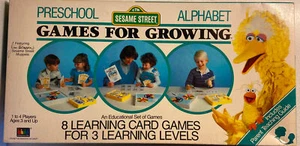 Vintage Sesame Street Educational Games for Growing” Alphabet Learning Card Game - Picture 1 of 5