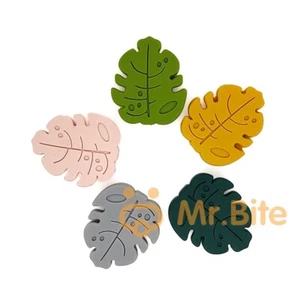 5/10 Stck. Monstera Fokal Silikon Perlen Blatt Perlen Charm Schlüsselband Schlüsselanhänger Herstellung - Bild 1 von 7