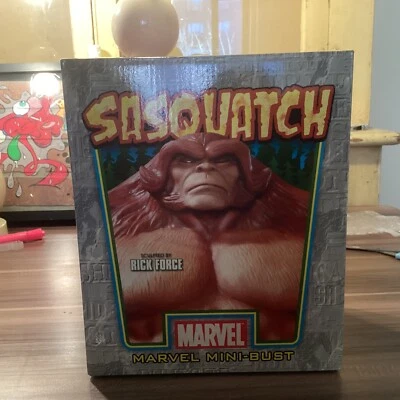 Estatua busto de Sasquatch 2006 Bowen Marvel Comics 106/2000 sin usar, en caja Alpha Flight Foto 1 de 4