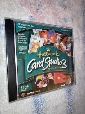 Hallmark Card Studio 3 Special Edition PC CD Design Greetings Windows NOS New - Image 1 of 4
